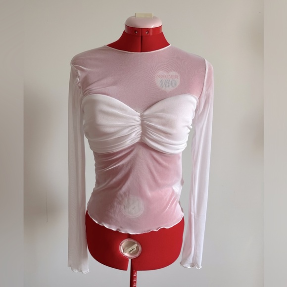 Simons Emory Park Mesh Bustier Top - M BNWT - Picture 2 of 4